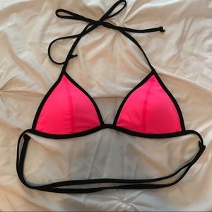 Pink- Victoria secret triangle bikini top